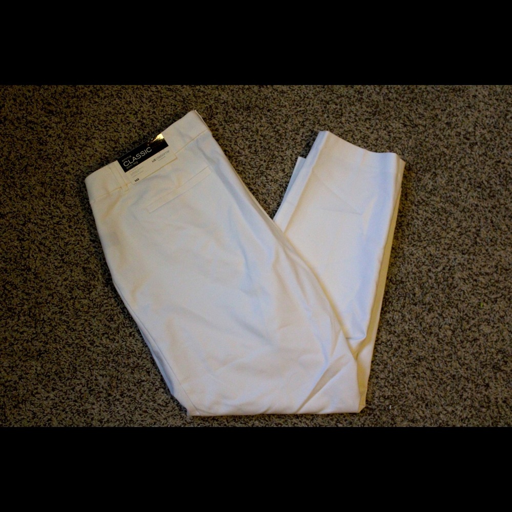 Liz Claiborne White Capri Slacks